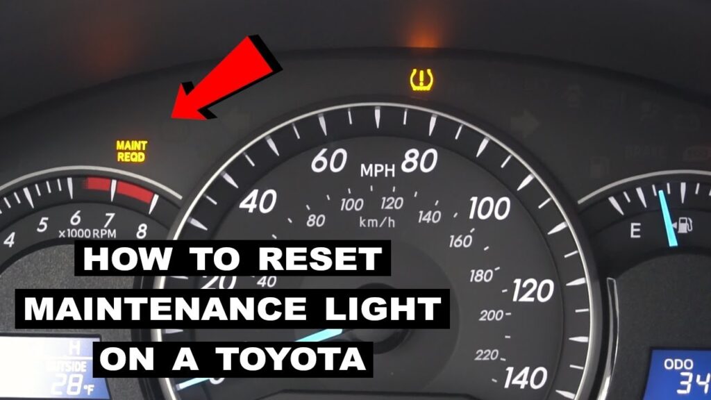 How To Turn Off Maintenance Light On Toyota Camry