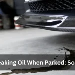 Car Leaking Oil When Parked Solution